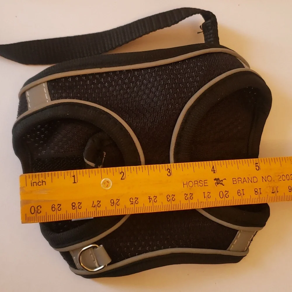 🤯3/$12 Black Leash w/ Harness Size XXS Rabbit Cat Small Dog